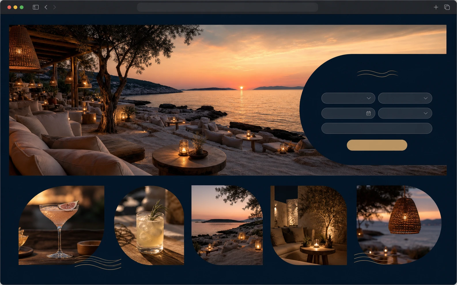 Beach bar uz zalazak sunca