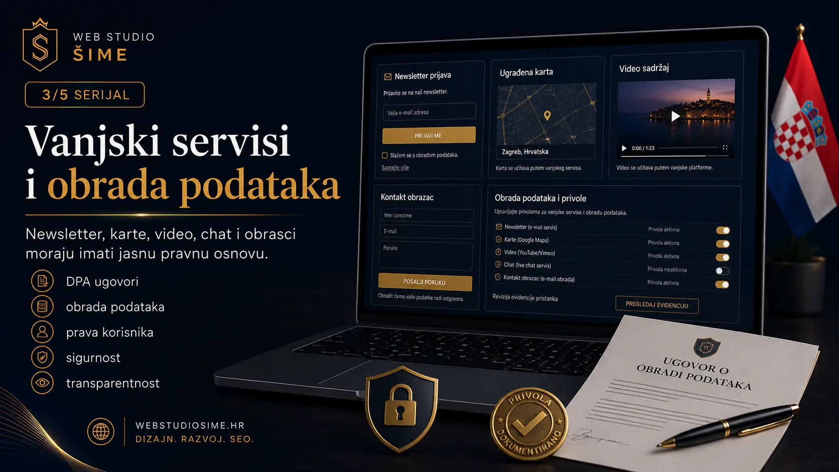 Vanjski servisi i obrada podataka putem web stranice